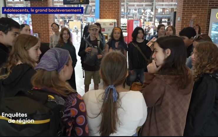 Les jeunes programmateur.rice.s du Grand Bleu à l’écran dans un reportage de France 3